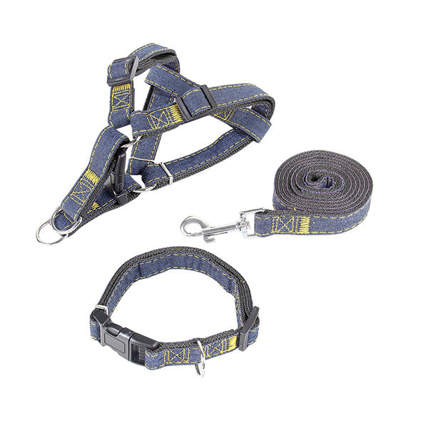 Dog Harness Leash & Collar Matching Set
