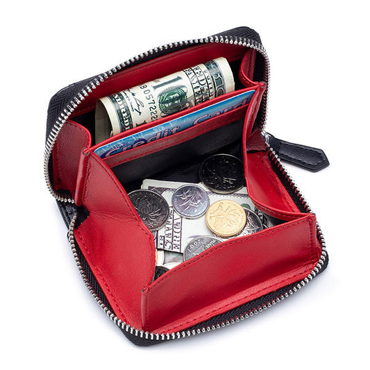 Leather RFID Card Holder & Coin Purse