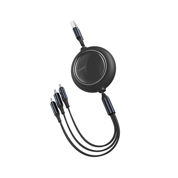 USB Retractable Charging Cable 3 in1 Fast Charger Cord