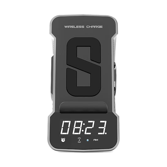 Alarm Radio Speaker with Wireless Charging Phone Stand