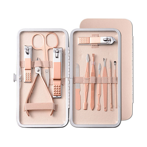 Stainless Steel Manicure Nail Clippers Kit 12pcs