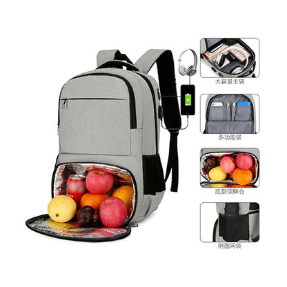 Multi-function Camping Picnic Laptop Backpack with Insulated Lunch Compartment