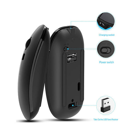 Slim Wireless Bluetooth Rechargable Mouse