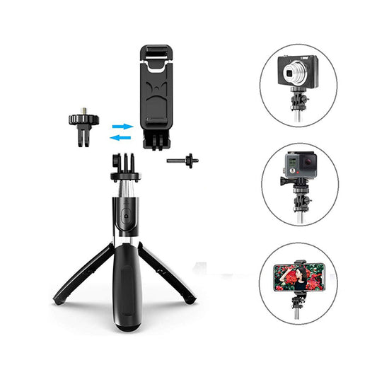 Portable Selfie Stick Tripod for Phones, Go-pro & LSR Cameras