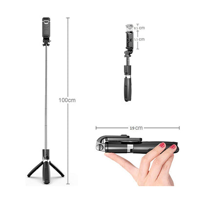 Portable Selfie Stick Tripod for Phones, Go-pro & LSR Cameras